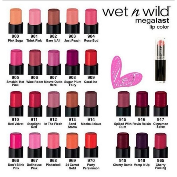 *3/15* NEW Wet n Wild Mega Last Lip Color Think Pink 901B Light Baby Pink Pastel - Picture 4 of 7